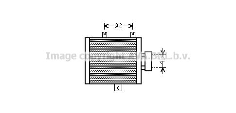 AVA QUALITY COOLING масляный радиатор, двигательное масло MS3536